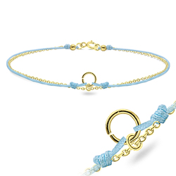 Gold Plated Shiny Rope Anklet ANK-101-GP